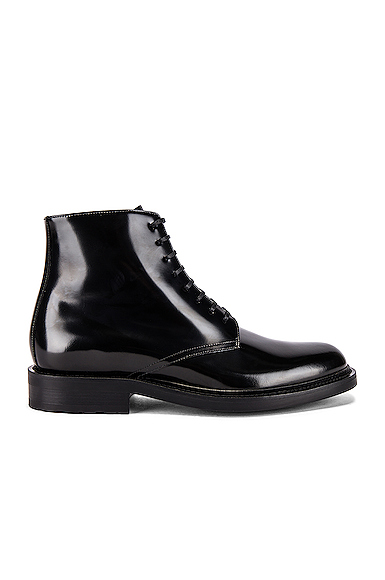saint laurent army lace up boots