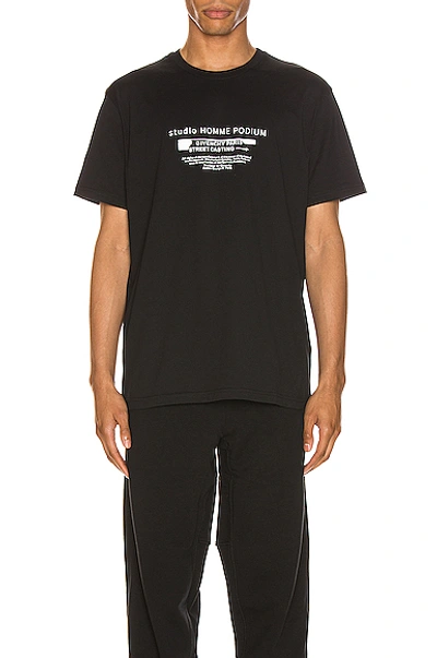 Shop Givenchy Short Sleeve Tee In Black