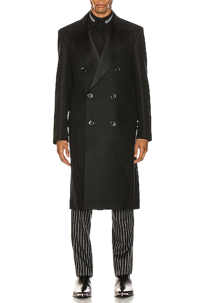 Shop Givenchy Long Coat In Black