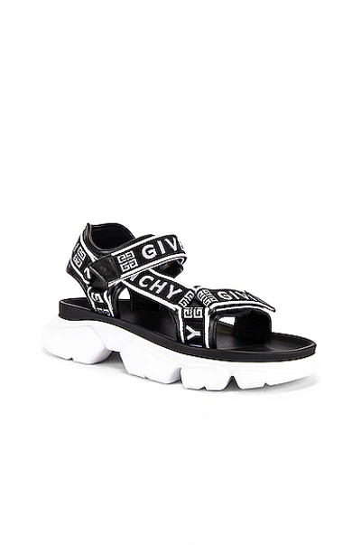 Shop Givenchy Jaw Sandal In Black & White