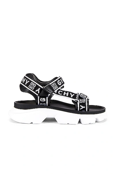 Shop Givenchy Jaw Sandal In Black & White