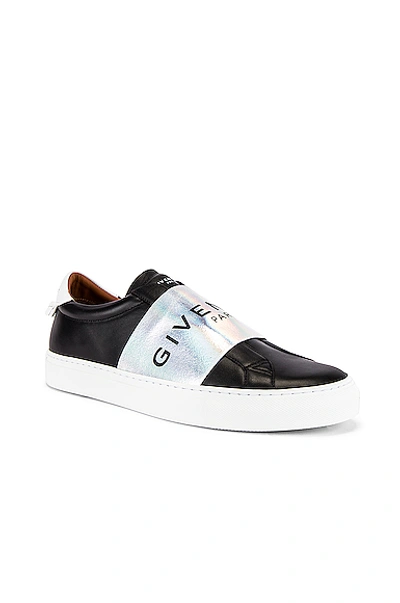 Shop Givenchy Urban Street Elastic Sneakers In Black,white In Black & White