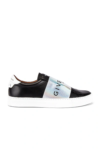 Shop Givenchy Urban Street Elastic Sneakers In Black,white In Black & White