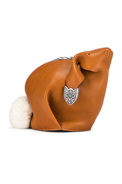 Shop Loewe Bunny Western Bag In Brown In Walnut