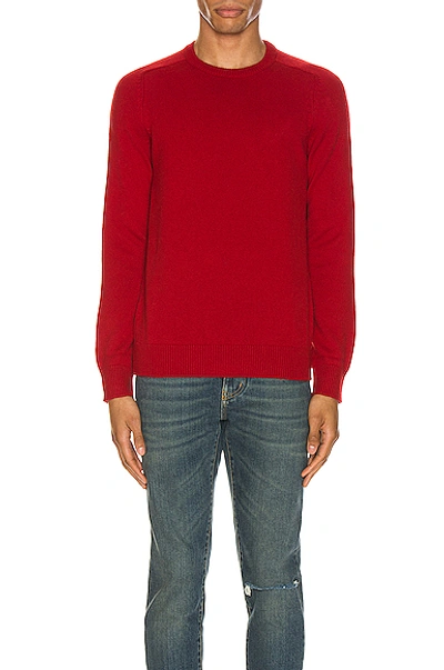 Shop Saint Laurent Cashmere Sweater In Red
