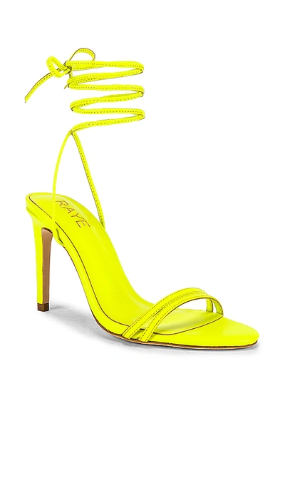Shop Raye Alex Heel In Neon Yellow