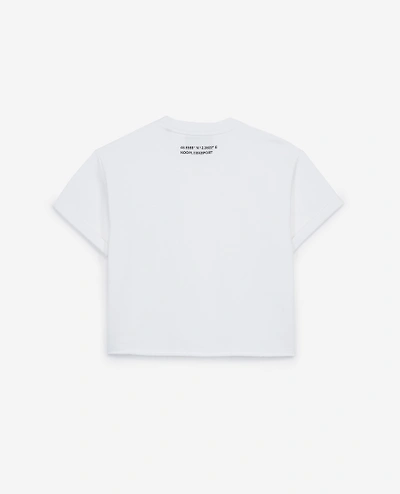 Shop The Kooples Sport The Kooples Patch Loose White Cotton T-shirt In Weiss