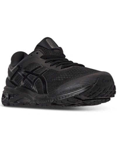 Shop Asics Men's Gel-kayano 26 Running Sneakers From Finish Line In Black/black