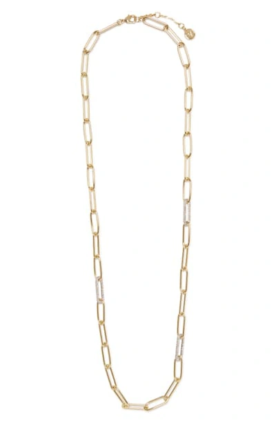 Shop Vince Camuto Long Link Necklace In Gold