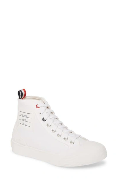 Shop Thom Browne High Top Sneaker In White