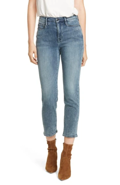 Shop Frame Le High Straight Leg Ankle Jeans In Beat