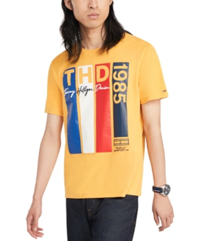 Shop Tommy Hilfiger Denim Men's Vlad Logo Graphic T-shirt In Artisans Gold