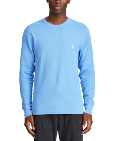 Polo Ralph Lauren Men's Waffle-knit Thermal Pajama Shirt In Harbour Island  Blue | ModeSens