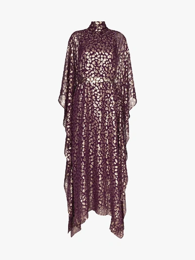 Shop Taller Marmo Mykonos Printed Dress In Purple