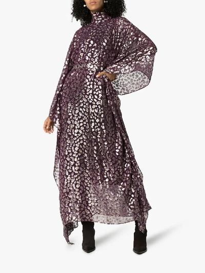 Shop Taller Marmo Mykonos Printed Dress In Purple