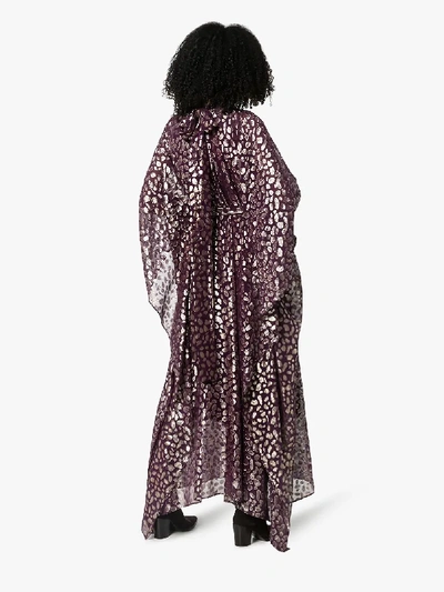 Shop Taller Marmo Mykonos Printed Dress In Purple