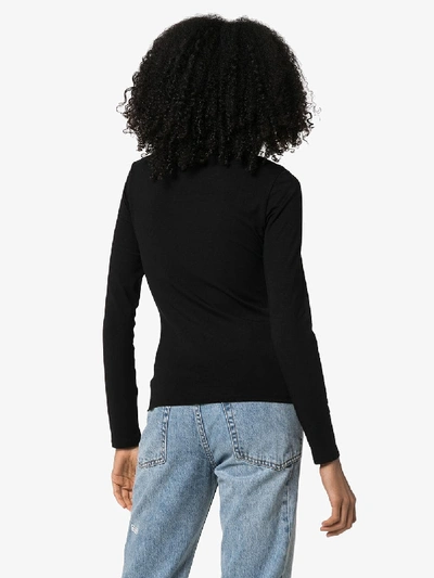 Shop Ninety Percent Long Sleeve Jersey T-shirt In Black
