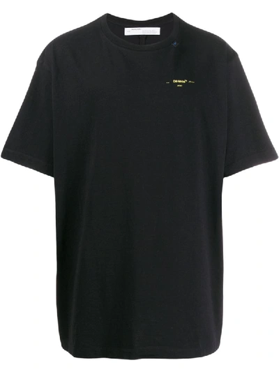 Shop Off-white Logo Print Short-sleeved T-shirt - Black