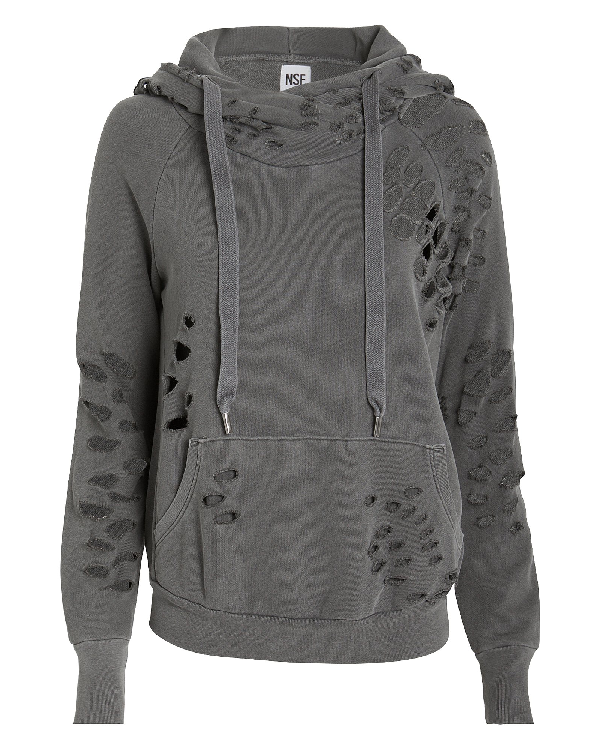 nsf distressed hoodie