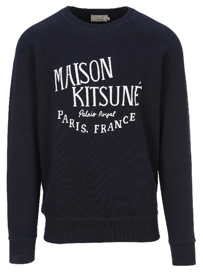Shop Maison Kitsuné Maison Kitsune Palis Royal Sweatshirt In Navy