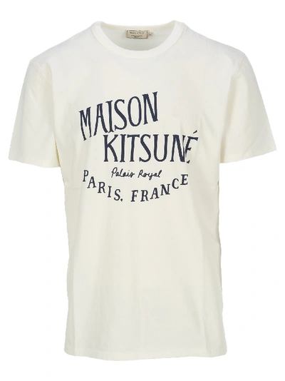 Shop Maison Kitsuné Maison Kitsune Palis Royal T-shirt In Milk