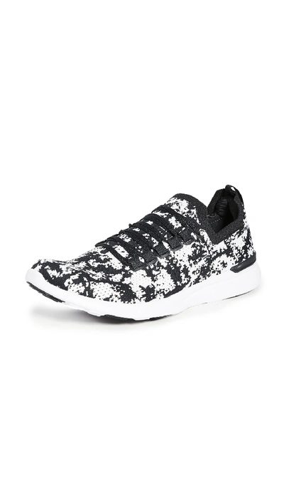 Shop Apl Athletic Propulsion Labs Techloom Breeze Sneakers In Black/white/camo