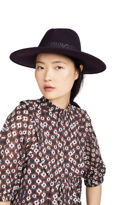 Shop Eugenia Kim Harlowe Hat In Aubergine