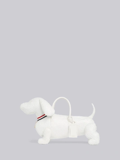 Shop Thom Browne Bubble Wrap Hector Bag In White