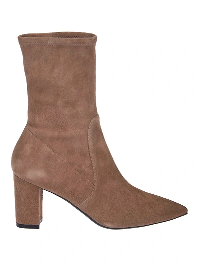 Shop Stuart Weitzman Landry Boots In Taupe