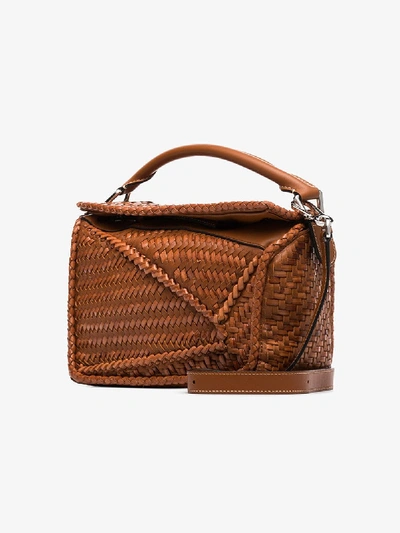 Puzzle leather handbag Loewe Brown in Leather - 35449246