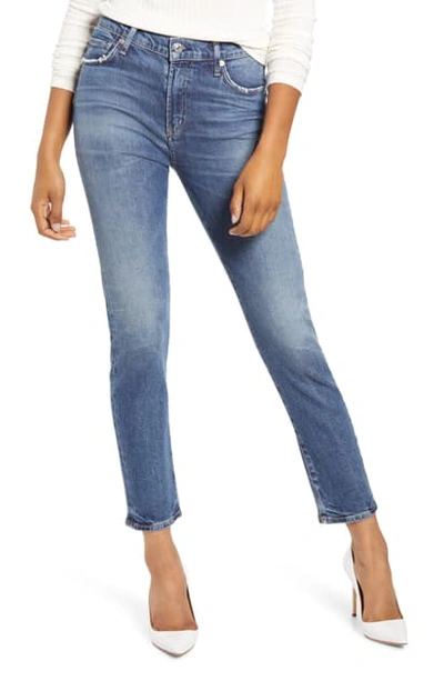 Shop Citizens Of Humanity Harlow High Waist Ankle Slim Cut Jeans In Moments