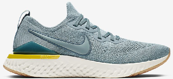 Pre-owned Nike Epic React Flyknit 2 Aviator Grey In Aviator Grey Black Blue  Fury Aviator Grey | ModeSens