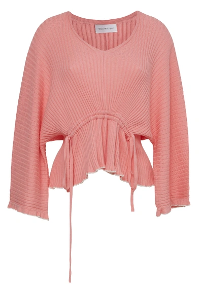 Shop Eleven Six Alicia Sweater In Ballet Pink W/chalk Tipping