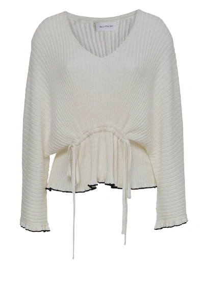 Shop Eleven Six Alicia Sweater In Chalk W/black Tipping