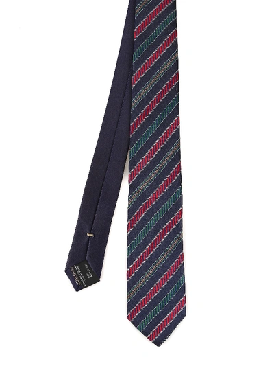 Shop Missoni Multicolour Striped Silk Tie