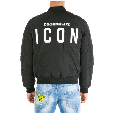 Shop Dsquared2 Men's Outerwear Down Jacket Blouson In Black