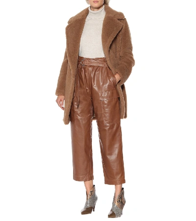 Max Mara Ofelia Camel And Silk Coat In Beige | ModeSens