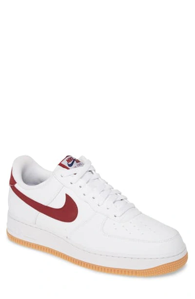 Shop Nike Air Force 1 '07 Sneaker In White/ Team Red/ Blue Void