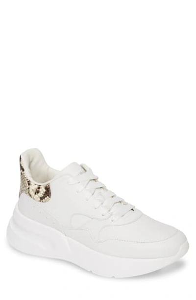 Shop Alexander Mcqueen Oversize Runner Sneaker In White/ Natural