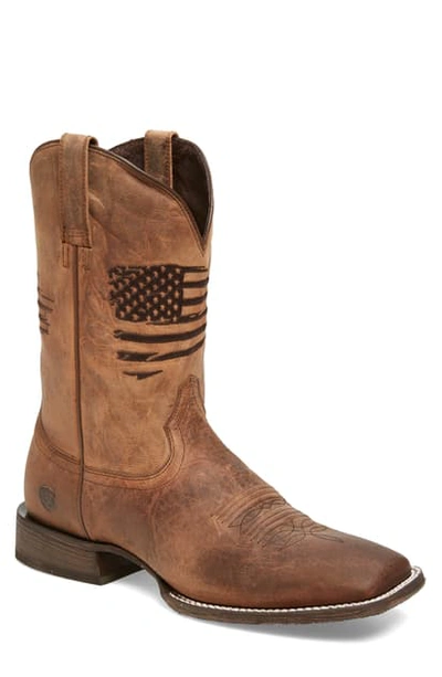 Shop Ariat Circuit Patriot Cowboy Boot In Weathered Tan