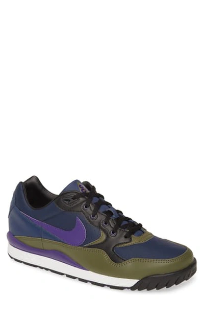 Shop Nike Air Wildwood Acg Sneaker In Midnight Navy/ Purple/ Olive
