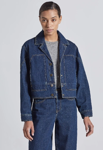 Current Elliott Current/elliott The Brit Denim Jacket In Scriver | ModeSens