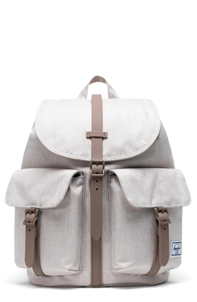 Shop Herschel Supply Co X-small Dawson Backpack - Beige In Overcast Crosshatch/ Pine Bark