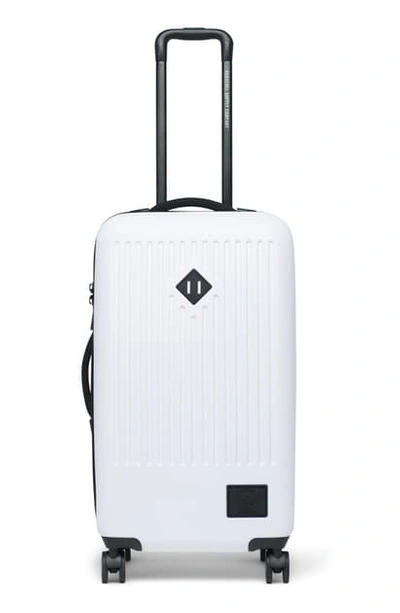 Shop Herschel Supply Co Medium Trade 29-inch Rolling Suitcase In White