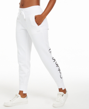 calvin klein white joggers