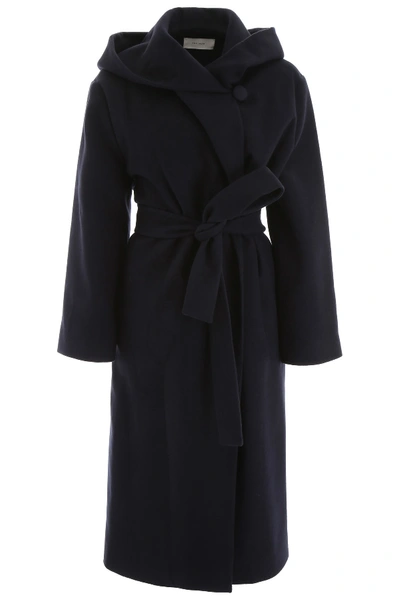 Shop The Row Riona Coat In Navy (blue)