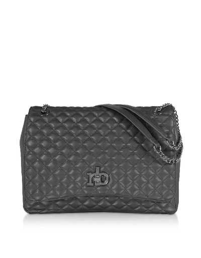 Roccobarocco Rb Small Releve Quilted Eco Leather Shoulder Bag In Black |  ModeSens