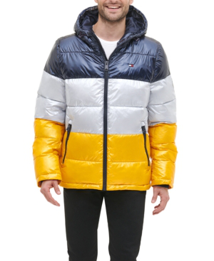 tommy hilfiger yellow puffer