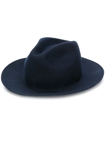 Shop Emporio Armani Wool Hat In Blue