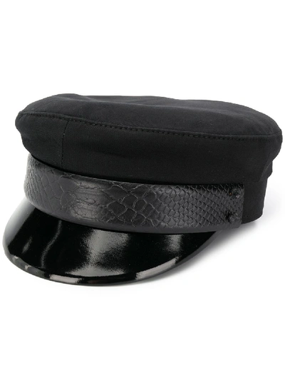 Shop Ruslan Baginskiy Baker Boy Cotton Hat In Black